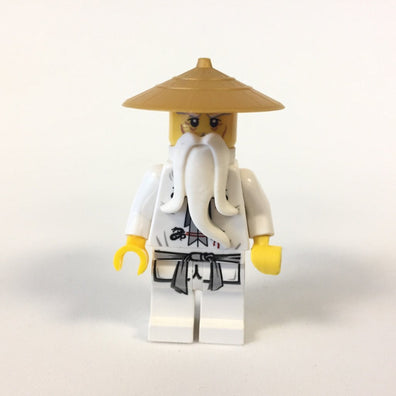 LEGO Minifigure-Sensei Wu - Pearl Gold Hat-Ninjago-NJO064-Creative Brick Builders